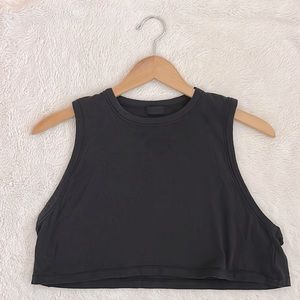 SKIMS | Boyfriend Crop Tank Onyx